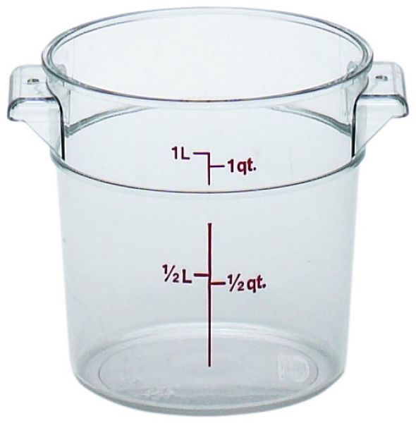 RECIPIENTE REDONDO PLÁSTICO 0,9L